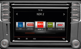 Аудиосистема RCD 230 радио/CD/MP3, аудиовход AUX-IN, слот для USB и SD-карты, интерфейс Bluetooth